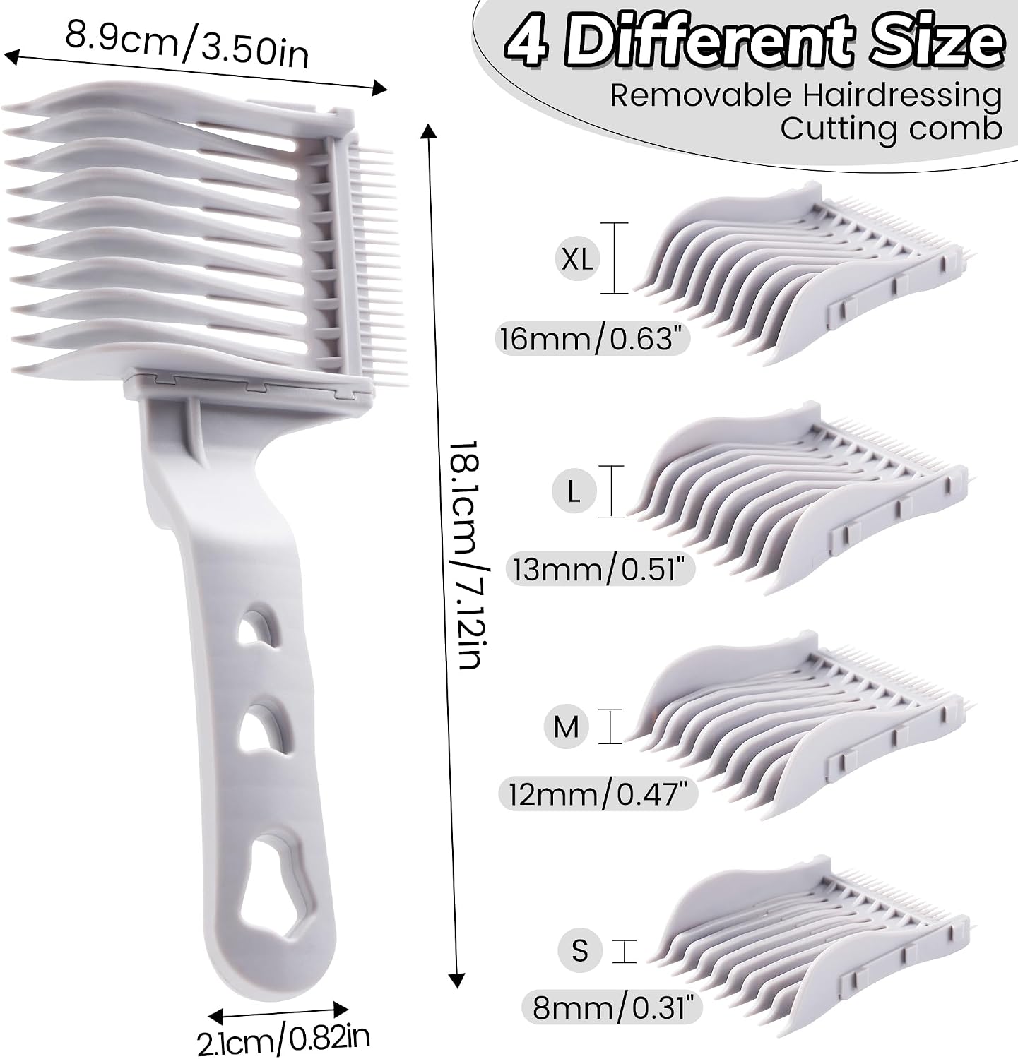 4-in-1 Detachable Fade Comb Set - Image 3