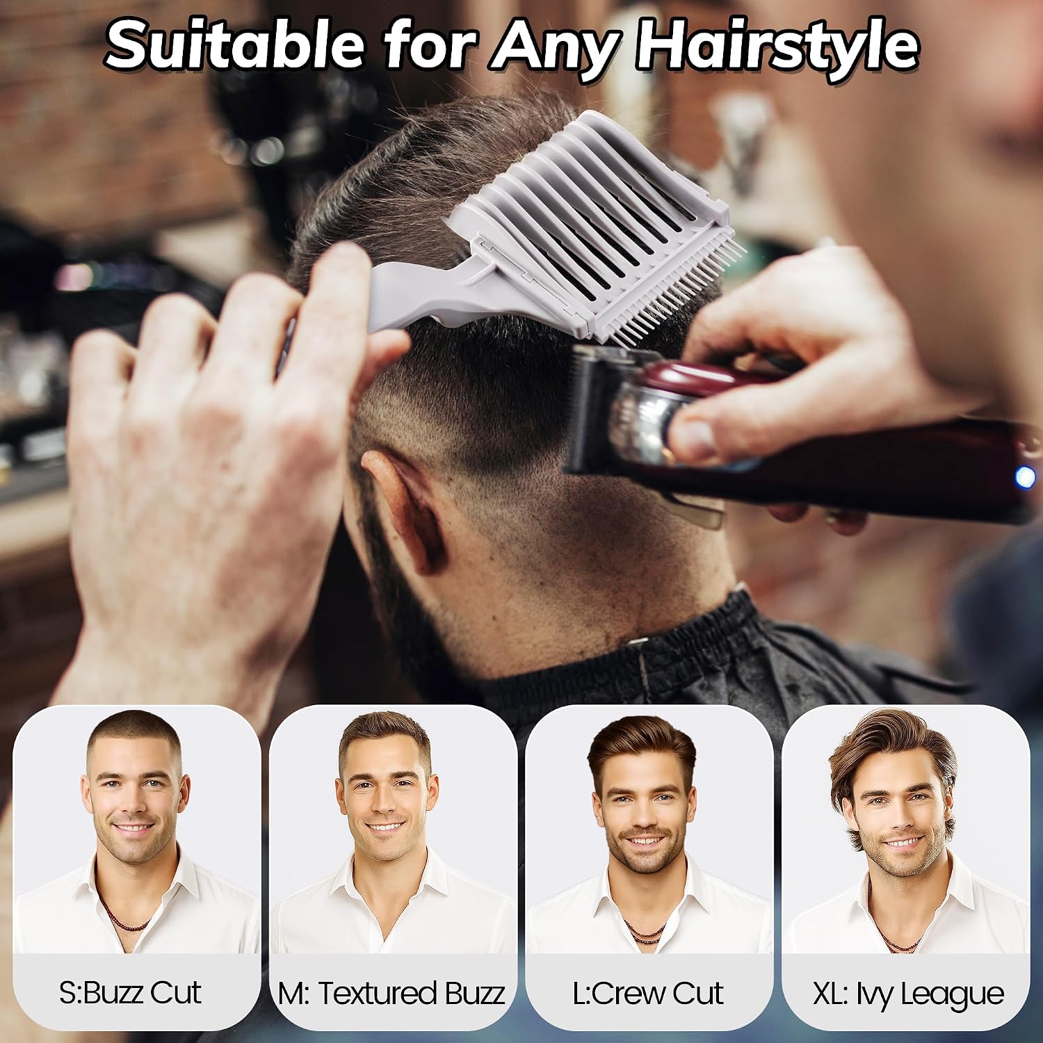 4-in-1 Detachable Fade Comb Set - Image 4