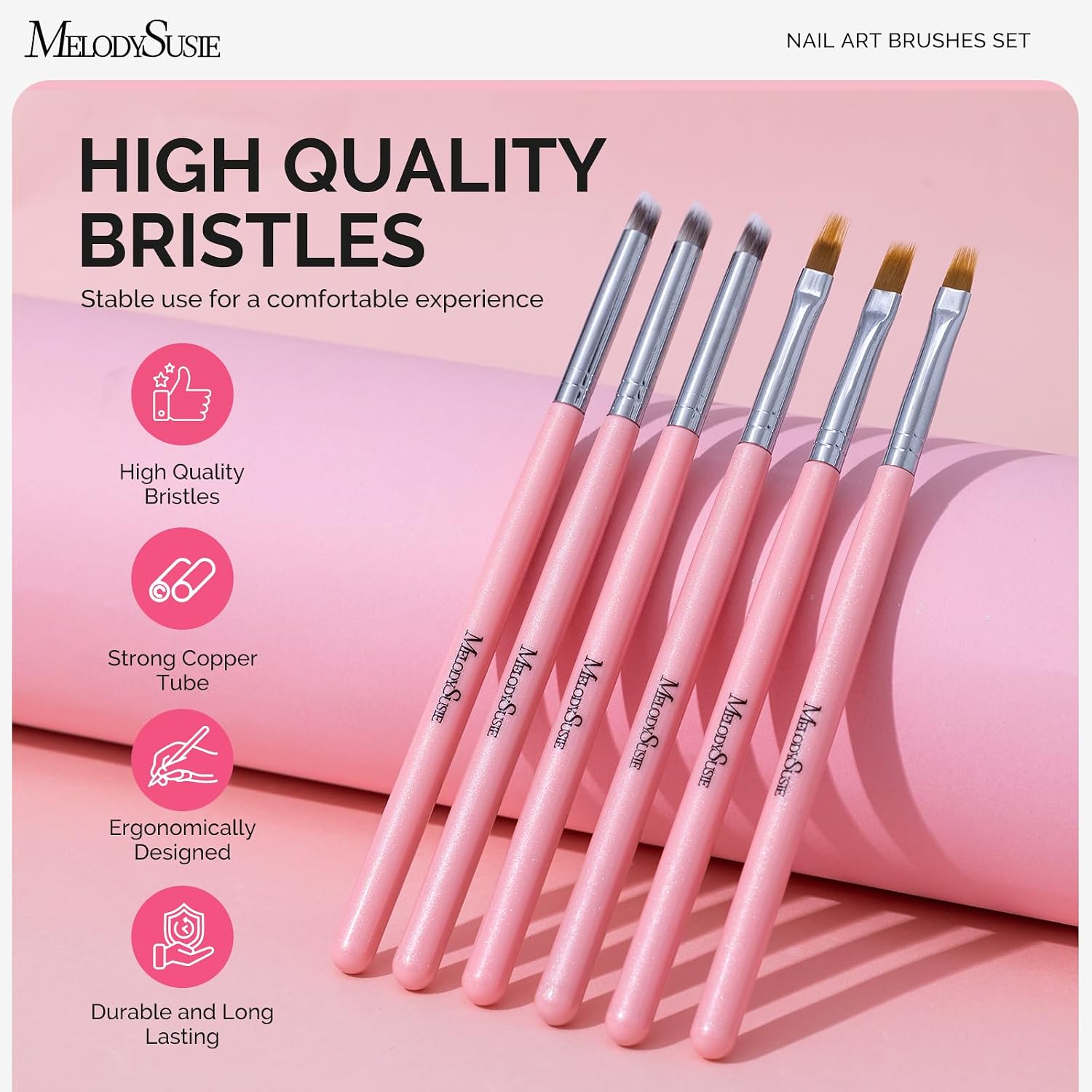 MelodySusie 6Pcs Ombre Nail Brushes - Image 2