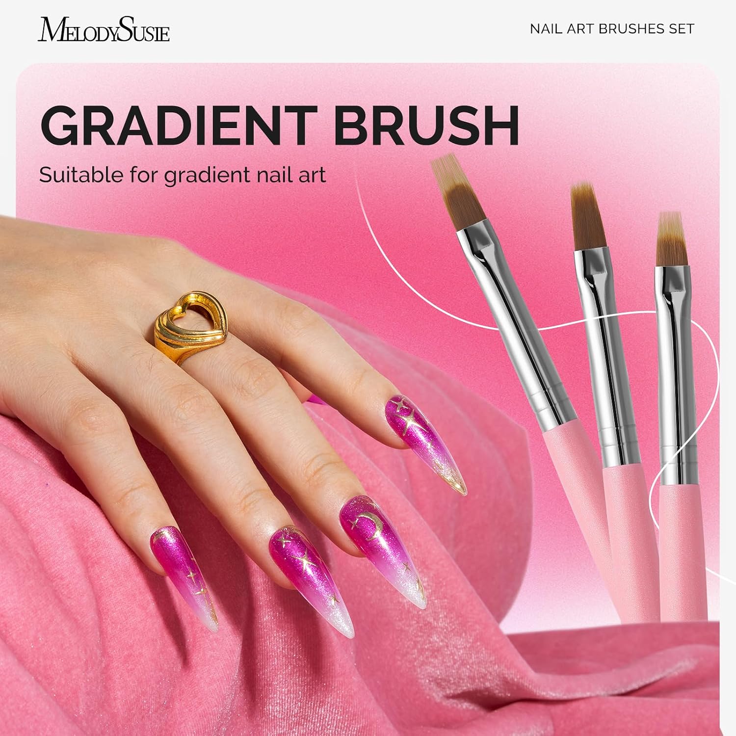 MelodySusie 6Pcs Ombre Nail Brushes - Image 4