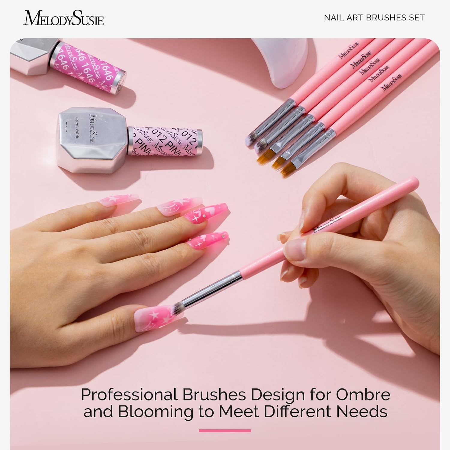 MelodySusie 6Pcs Ombre Nail Brushes - Image 6
