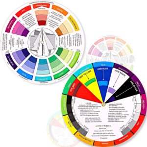 Outus 2 Pcs Creative Color Wheel,5.5 Inch/ 14 Cm