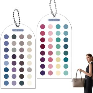 Season Color Palette Cards 2 Pieces Scratch-Proof Double-Sided Template